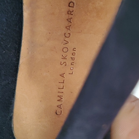 Camilla skovgaard blue platform heel Stiletto  open toe shoe size 36.5 - Picture 11 of 16